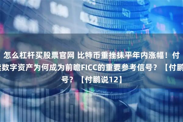 怎么杠杆买股票官网 比特币重挫抹平年内涨幅！付鹏解读数字资产为何成为前瞻FICC的重要参考信号？【付鹏说12】