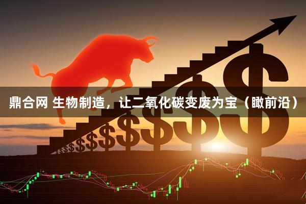 鼎合网 生物制造，让二氧化碳变废为宝（瞰前沿）